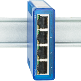 W&T 55614 Ethernet Switch Gigabit Industry, 4 Ports