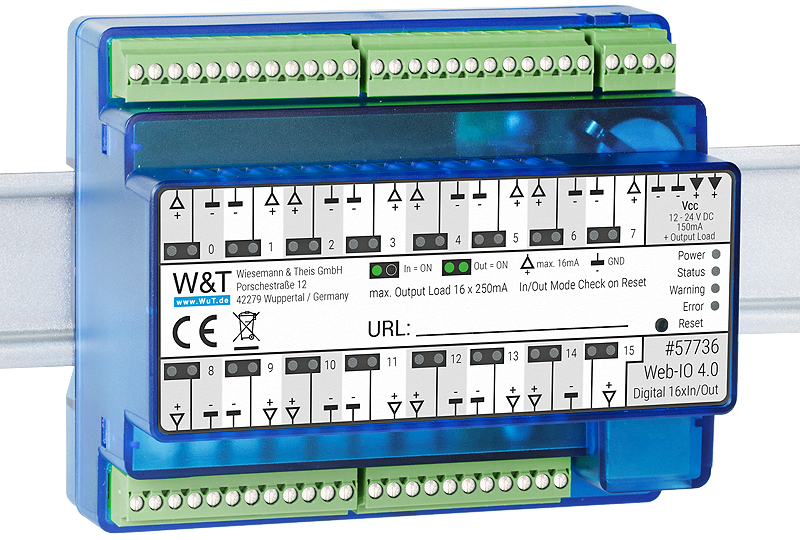 W&T 57736 Web-IO 4.0 Digital 16xIn/Out